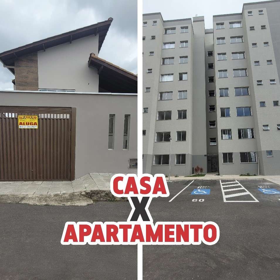 É melhor morar em casa ou apartamento?
